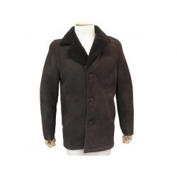 MANTEAU CHEVIGNON LONG SHEARLING JHCHC010 M 48 EN CUIR PEAU LAINEE BLOUSON 1200€