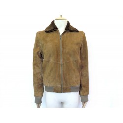 BLOUSON SURFACE TO AIR VESTE AVIATEUR T50 M EN DAIM CAMEL SUEDE LEATHER JACKET