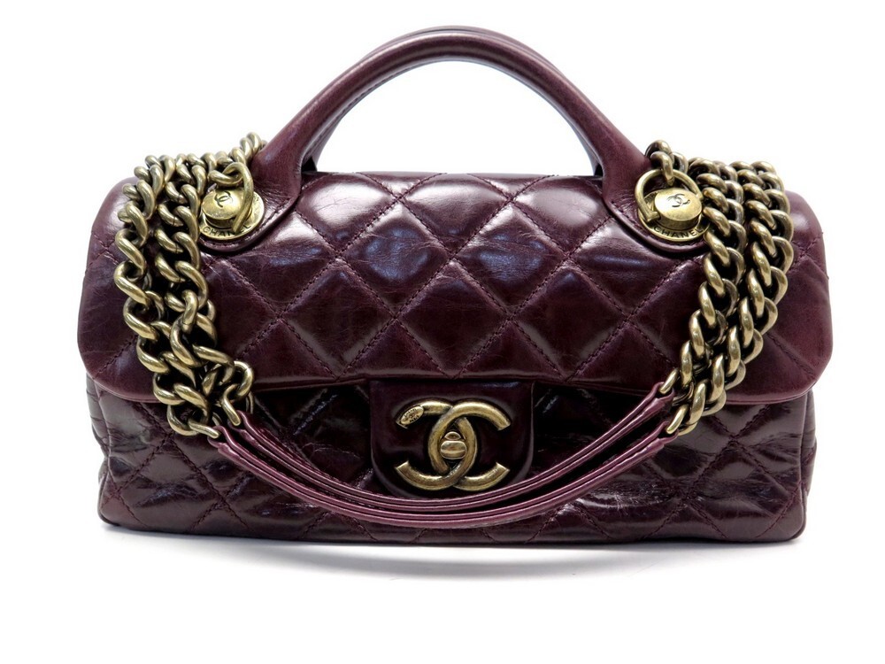 chanel quilted calfskin leather handbag