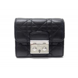 NEUF PORTEFEUILLE CHRISTIAN DIOR MISS EXPLORATEUR PORTE MONNAIE CUIR WALLET 660€