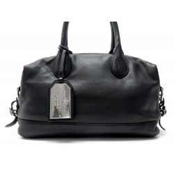 SAC A MAIN RALPH LAUREN EN CUIR NOIR BLACK LEATHER HANDBAG 300€