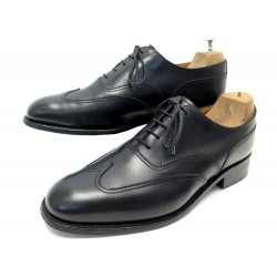 CHAUSSURES JM WESTON 676 7E 41 LARGE RICHELIEU EN CUIR NOIR DOUBLE EMPEIGNE 600€