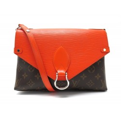 NEUF SAC A MAIN LOUIS VUITTON SAINT MICHEL TOILE MONOGRAM CUIR EPI ORANGE PURSE