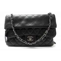 NEUF SAC A MAIN CHANEL TIMELESS RABAT CUIR MATELASSE NOIR BANDOULIERE BAG 4000€