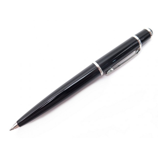 STYLO BILLE CARTIER DIABOLO ST180010 EN RESINE NOIR + BOITE BALLPOINT PEN 355€