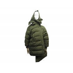 NEUF MANTEAU BALENCIAGA DOUDOUNE TIREE 492009 T38 M EN POLYESTER KAKI COAT 2475€