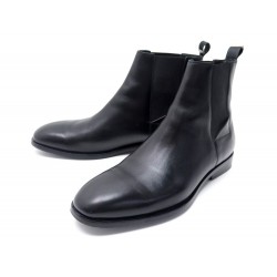 CHAUSSURES BALENCIAGA 341777 44 IT 45 FR BOTTINES CHELSEA CUIR NOIR BOOTS 995€