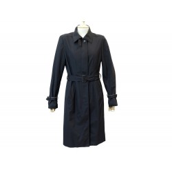 MANTEAU LORO PIANA M 38 FR TRENCH IMPERMEABLE NOIR STORM SYSTEM RAIN COAT 2850€