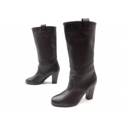 BOTTES HERMES CUIR 