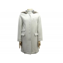 MANTEAU BRUNELLO CUCINELLI 38 IT 34 FR S CACHEMIRE GRIS GREY CASHMERE COAT 4600€