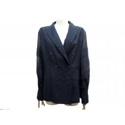 NEUF VESTE BRUNELLO CUCINELLI L IT M FR 38 EN COTON BLEU NEW BLUE JACKET 1990€