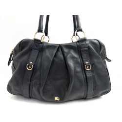 SAC A MAIN BURBERRY CUIR NOIR 