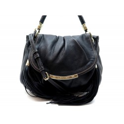 NEUF SAC A MAIN LANCEL ZEPHIR BANDOULIERE EN CUIR GRAINE NOIR BLACK HANDBAG 690€