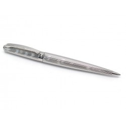 NEUF STYLO BILLE CHRISTIAN DIOR ACIER ARGENTE + ECRIN STEEL BALLPOINT PEN 285€