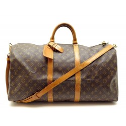 VINTAGE SAC DE VOYAGE LOUIS VUITTON KEEPALL 55 BANDOULIERE TOILE MONOGRAM 1540€