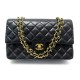 SAC A MAIN CHANEL TIMELESS A01112 BANDOULIERE EN CUIR NOIR + BOITE HANDBAG 6050€