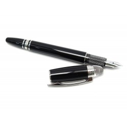 NEUF STYLO PLUME MONTBLANC STARWALKER PLATINUM 8482 RESINE FOUNTAIN PEN 570€