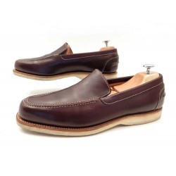 CHAUSSURES JOHN LOBB MIAMI 10.5E 44 44.5 MOCASSINS EN CUIR MARRON SHOES 1095€