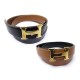 CEINTURE HERMES BOUCLE H DORE LIEN REVERSIBLE 32 MM 90 CUIR BOX EPSOM BELT 685€