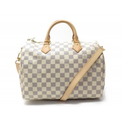 NEUF SAC A MAIN LOUIS VUITTON SPEEDY 30 DAMIER AZUR N41370 BANDOULIERE BAG 1170€