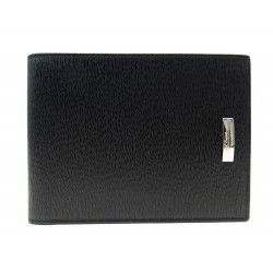 PORTEFEUILLE ST DUPONT EN CUIR NOIR PORTE CARTES BLACK LEATHER WALLET 270€