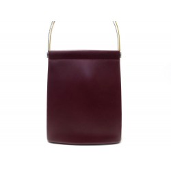 NEUF SAC A MAIN CARTIER TRINITY EN CUIR BORDEAUX NEW LEATHER HANDBAG 1280€