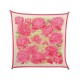 NEUF FOULARD HERMES LES PIVOINES PAR CHRISTIANE VAUZELLES SOIE PLISSE ROSE 375€