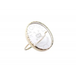 NEUF BAGUE PASCALE MONVOISIN L'AMOUR 53 OR JAUNE 9K CRISTAL BOITE GOLD RING 525€