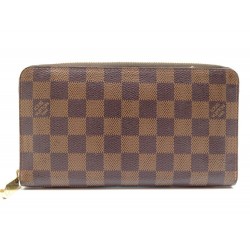 PORTEFEUILLE LOUIS VUITTON ZIPPY TOILE DAMIER EBENE N60046 MONNAIE WALLET 575€