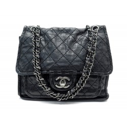 SAC A MAIN CHANEL RABAT TIMELESS BANDOULIERE CUIR MATELASSE NOIR HANDBAG 3800€