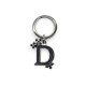 NEUF PORTE CLE DIOR D STRASS DTC01103C EN METAL ET CUIR NOIR NEW KEY HOLDER 320€