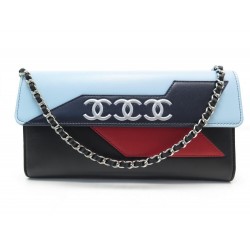 SAC A MAIN CHANEL WALLET ON CHAIN AIRLINE WOC POCHETTE CUIR BOITE HAND BAG 4100€