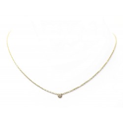 NEUF COLLIER CARTIER DIAMANTS LEGERS XS B7224517 47 CM EN OR JAUNE + ECRIN 890€