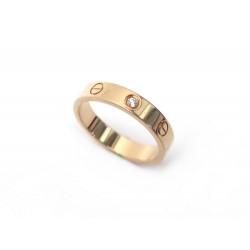 BAGUE CARTIER ALLIANCE LOVE 1 DIAMANT B4050700 T54 EN OR ROSE + ECRIN RING 2110€