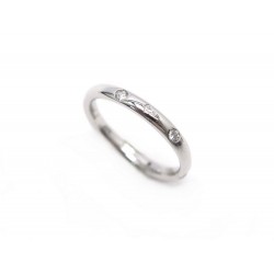 NEUF BAGUE POMELLATO LUCCIOLE A.A104SB2 T50 EN OR BLANC & 6 DIAMANTS RING 1100€