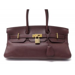 SAC A MAIN HERMES BIRKIN SHOULDER 42 EN CUIR TAURILLON MARRON HAND BAG 8600€