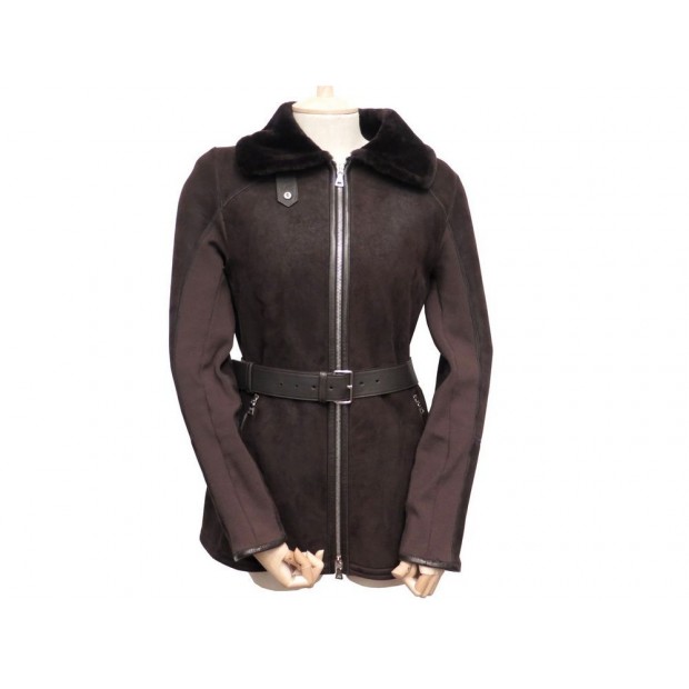 VESTE PRADA 38 PEAU LAINEE FEMME 