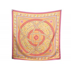 NEUF FOULARD HERMES DONNER LA MAIN PETROSSIAN CARRE 90 EN SOIE SILK SCARF 375€