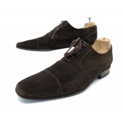 CHAUSSURES JM WESTON RICHELIEU 518 7.5D 41.5 BOUT DROIT DAIM MARRON SHOES 710€