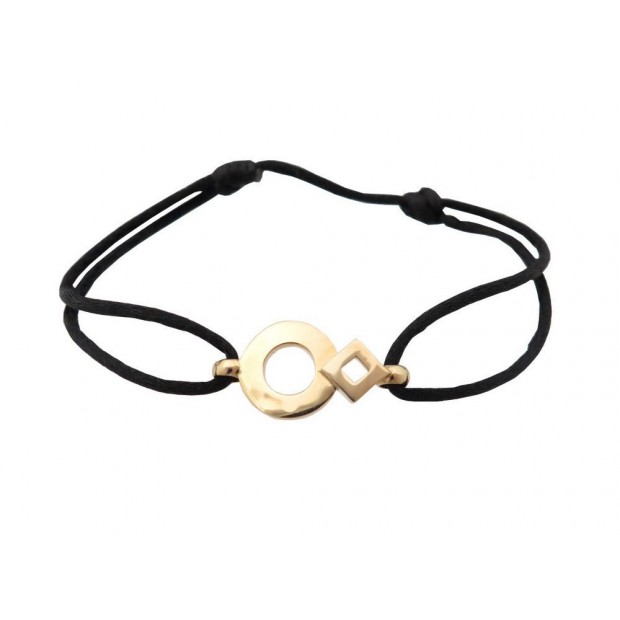 bracelet lien tournaire signe eclipse rond or jaune