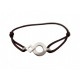 NEUF BRACELET LIEN TOURNAIRE SIGNE ECLIPSE ROND OR 1