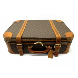 VINTAGE VALISE A MAIN LOUIS VUITTON STRATOS 60 EN TOILE MONOGRAM CANVAS SUITCASE