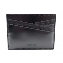 NEUF PORTE CARTES JOHN LOBB RASP EN CUIR NOIR BLACK LEATHER CARDS HOLDER 300€