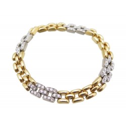 BRACELET CARTIER MAILLE PANTHERE EN OR JAUNE & GRIS SERTI DE 72 DIAMANTS 11500€