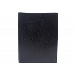 PORTE AGENDA HERMES COUVERTURE GM EN CUIR TOGO NOIR BLACK LEATHER DIARY HOLDER