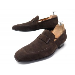 NEUF CHAUSSURES JM WESTON MOCASSINS 425 6E 40 LARGE EN DAIM LOAFERS SHOES 550€