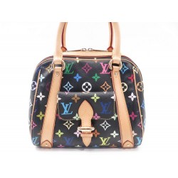 NEUF SAC A MAIN LOUIS VUITTON PRISILLA MONOGRAM MULTICOLOR NOIR 