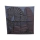 NEUF FOULARD HERMES GAVROCHE SOIE NOIR 