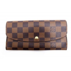 NEUF PORTEFEUILLE VUITTON EMILIE DAMIER + FACTURE 