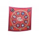 FOULARD HERMES EMBLEME DE L EUROPE ROUGE 